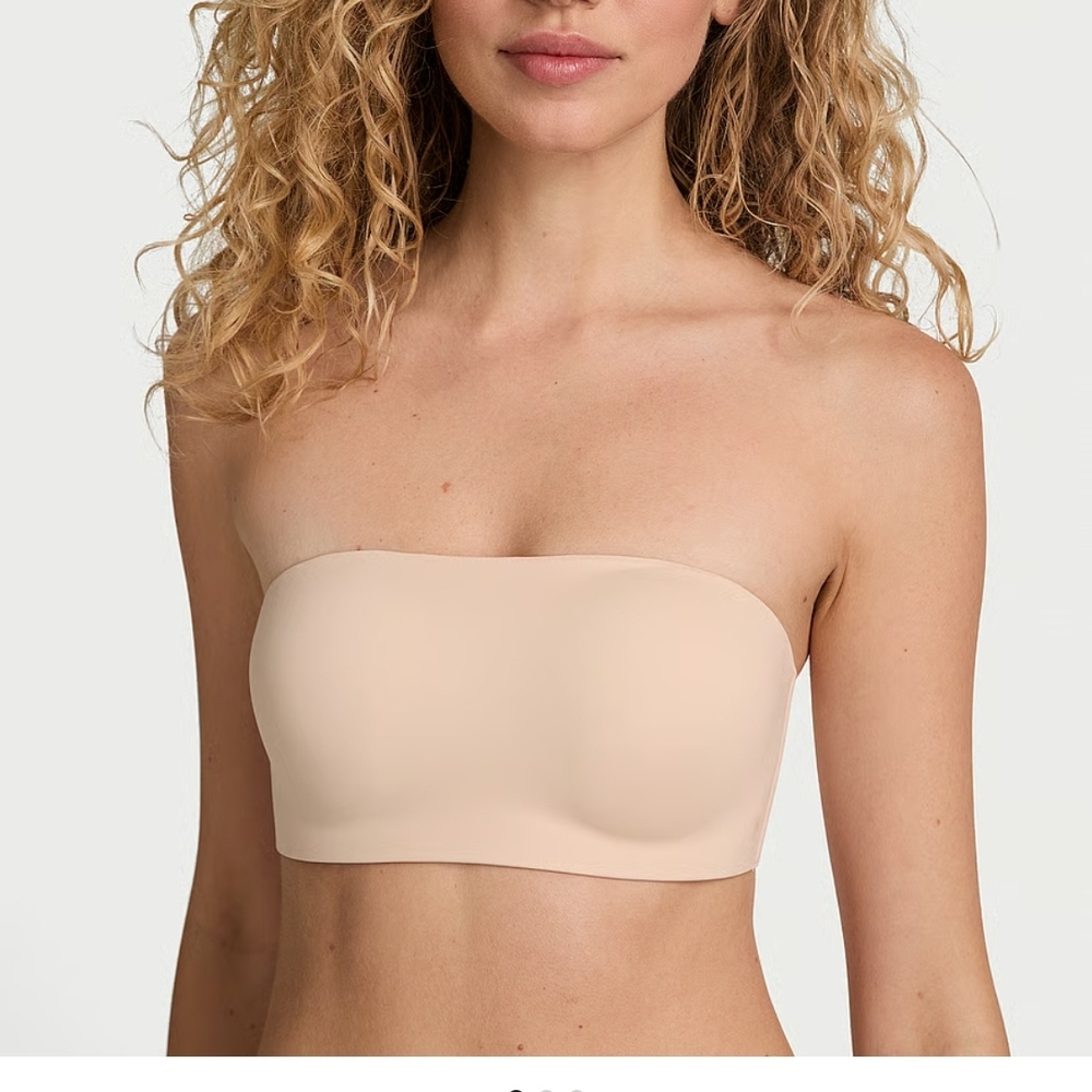 Victoria's Secret Love Cloud Marzipan Strapless Multi-way Bra Small DD
